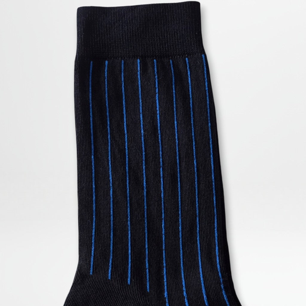 Dressokker-lange-svart-blå