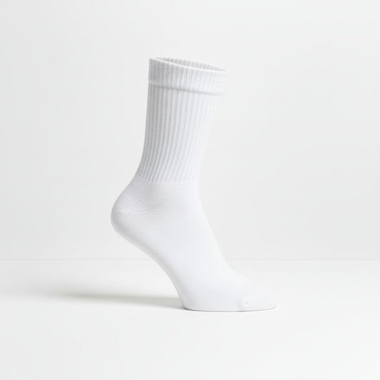 Hvite crew sokker i bomull