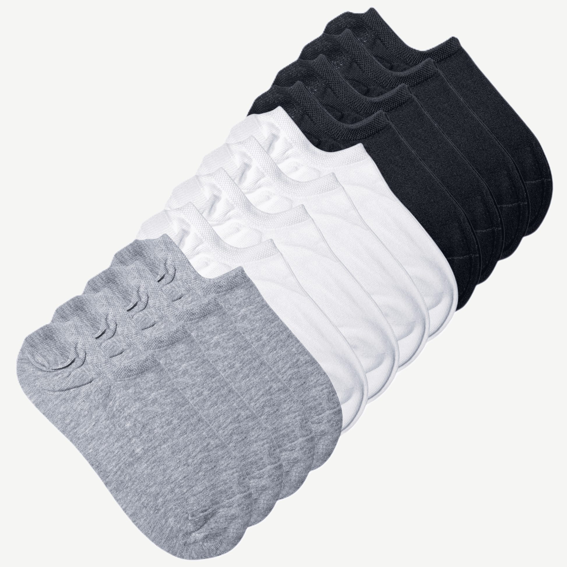 12pk ankel sokker i tre farger