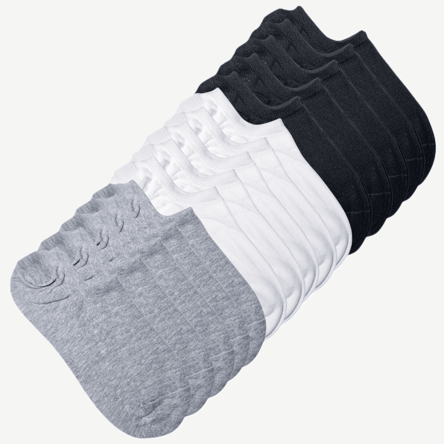 15 pk ankelsokker i tre farger