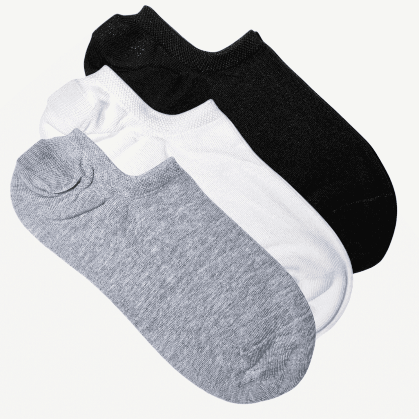 3pk ankelsokker i tre farger