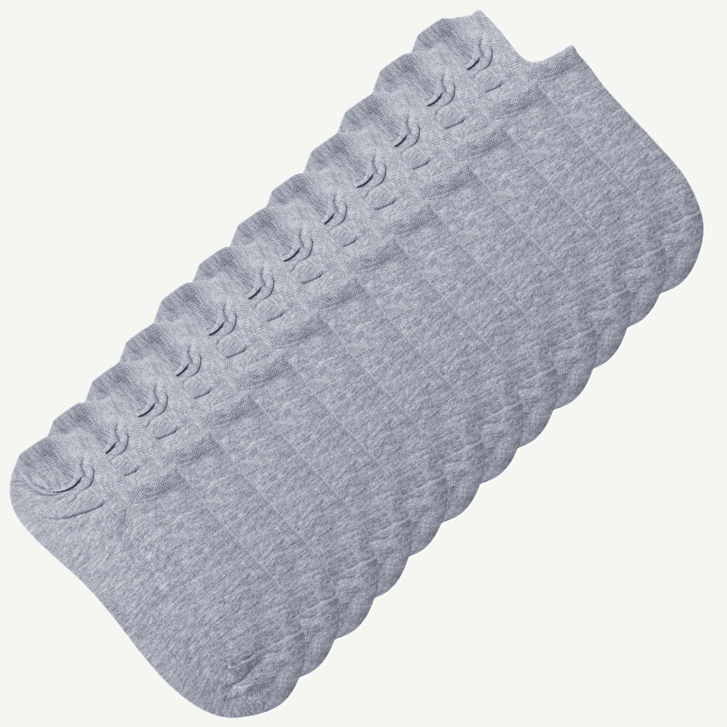 12 pakning grå ankelsokker