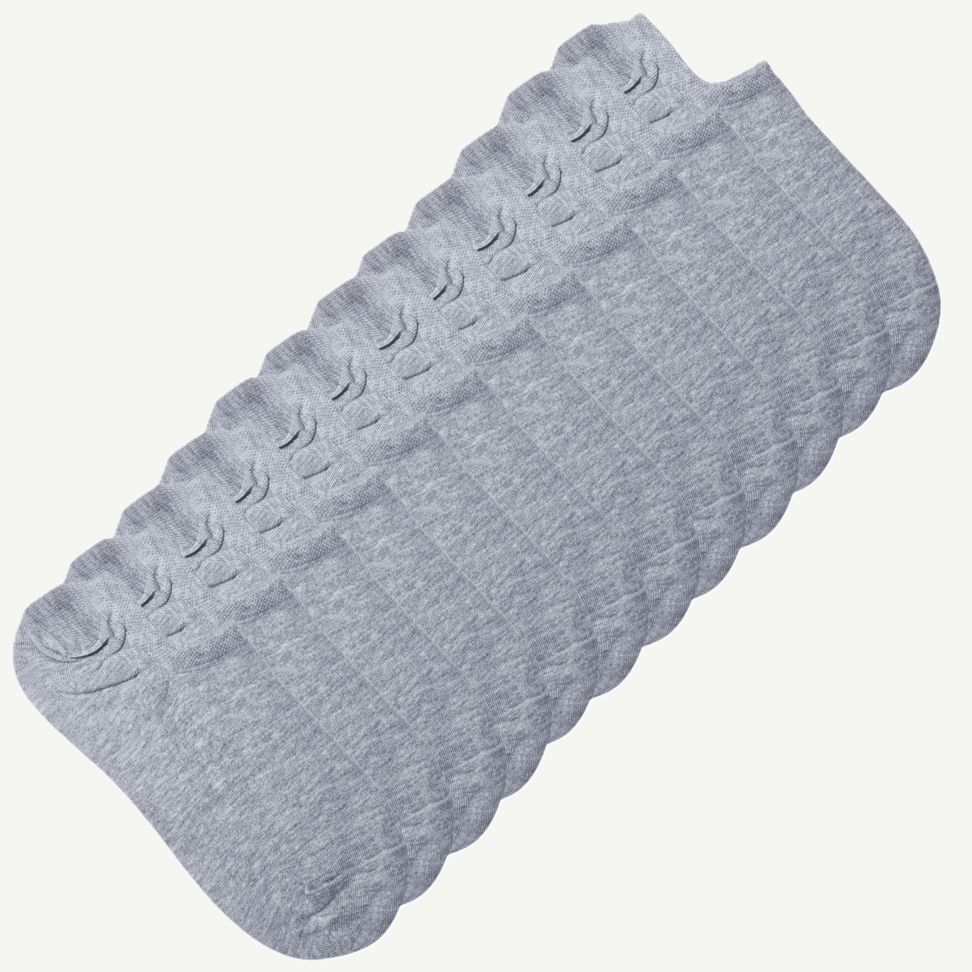 12 pakning grå ankelsokker