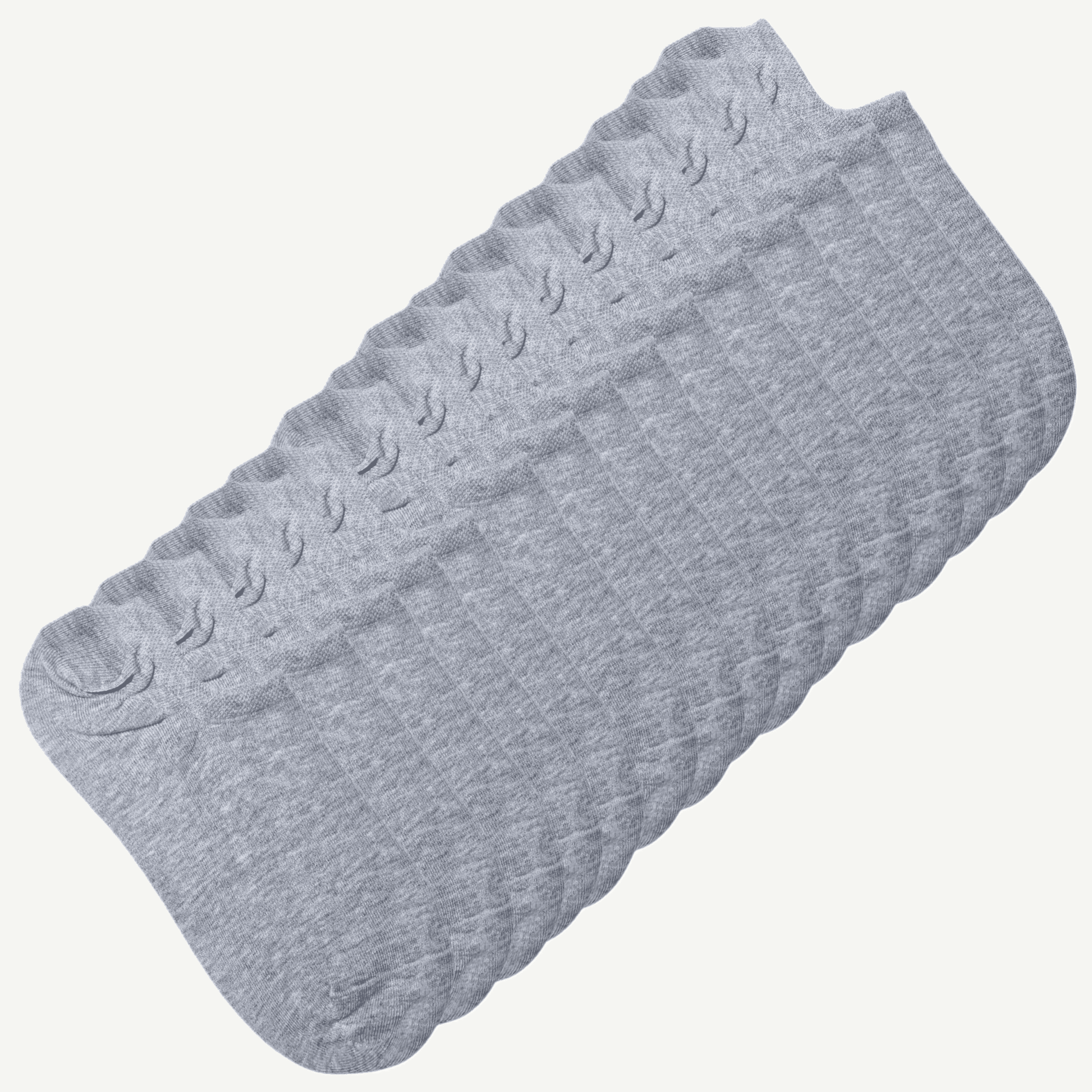 15pk grå ankelsokker