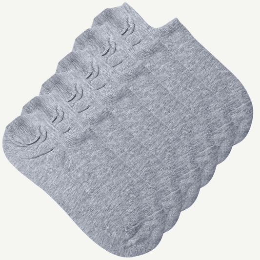 6pk ankelsokker i grå