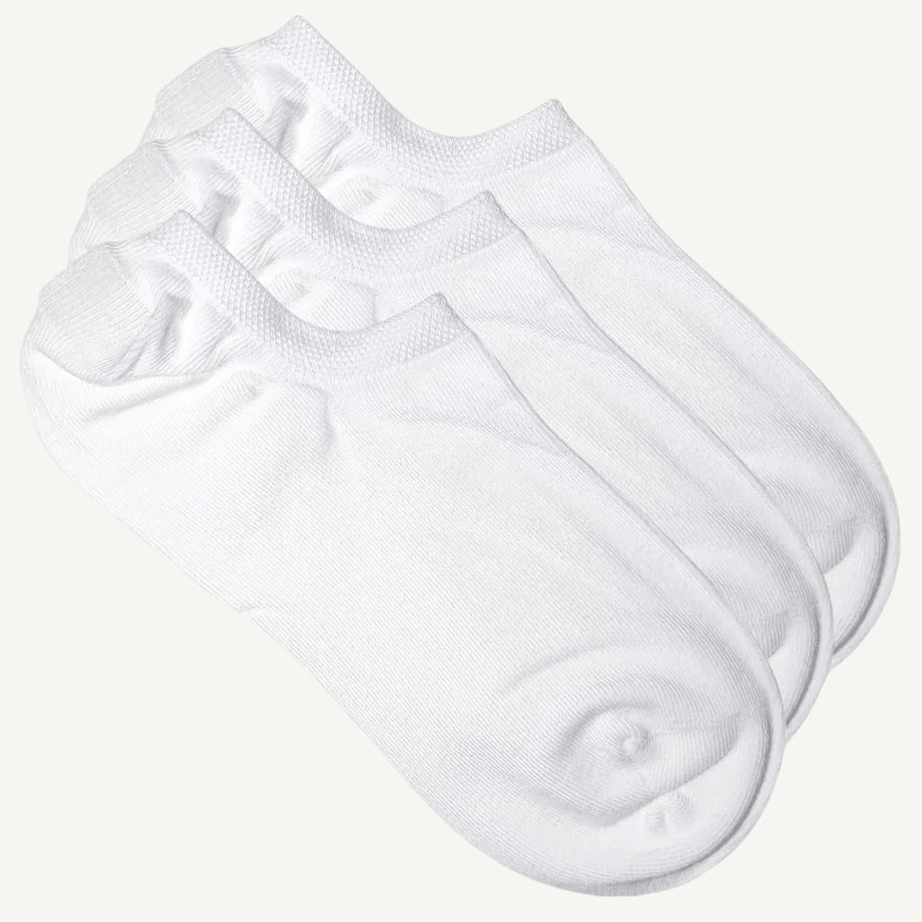 3pk hvite ankelsokker