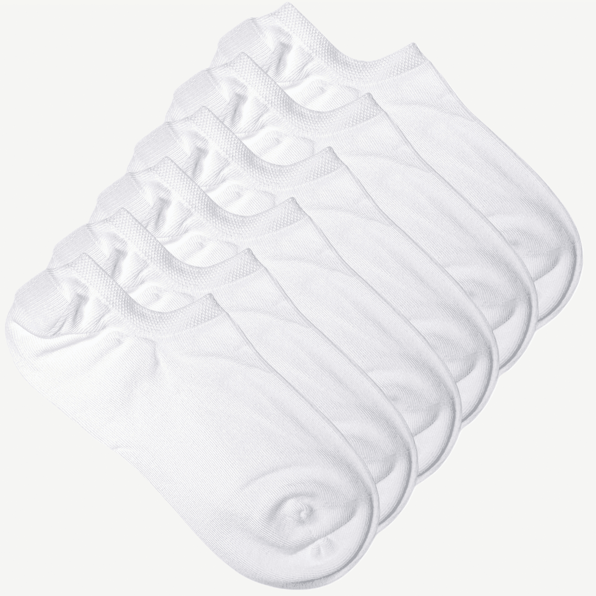 6pk hvite ankelsokker