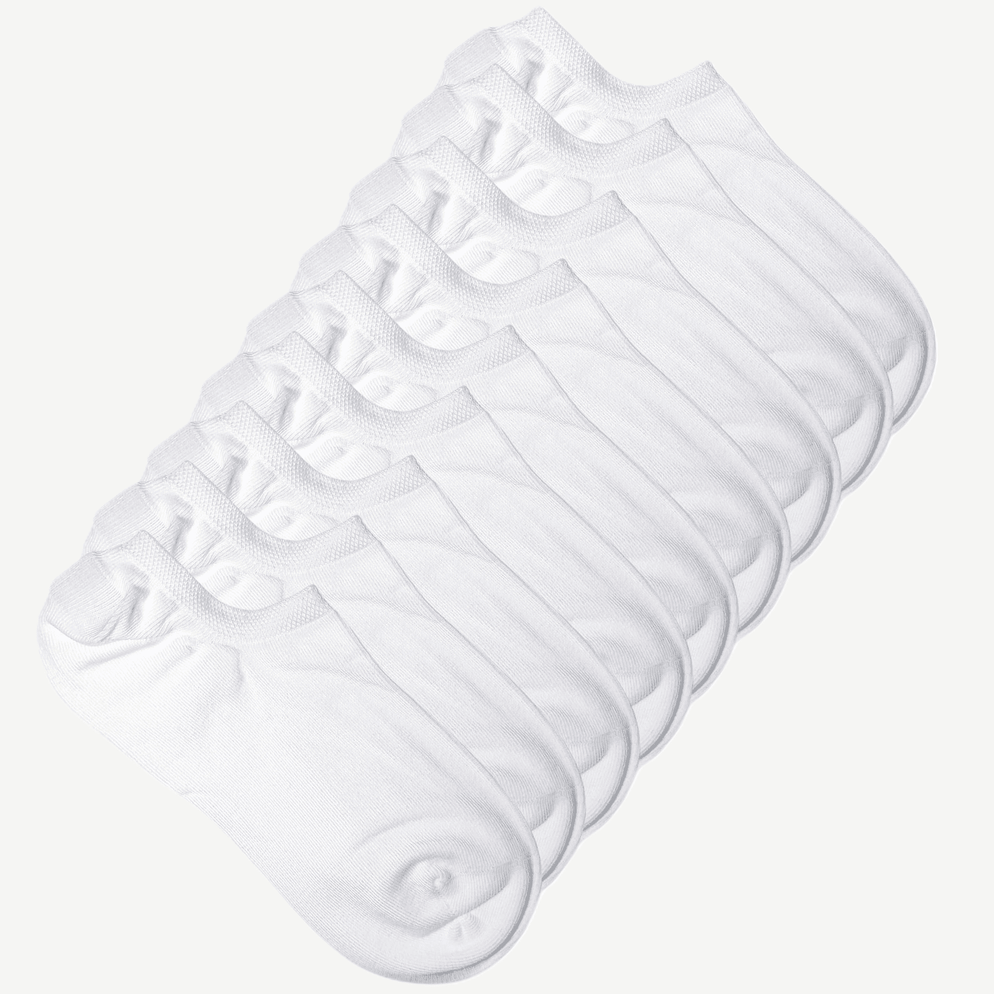 9pk hvite ankelsokker