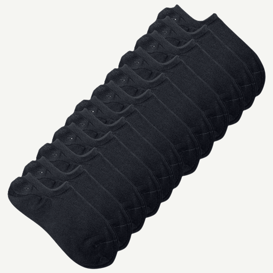 12pk ankelsokker i svart