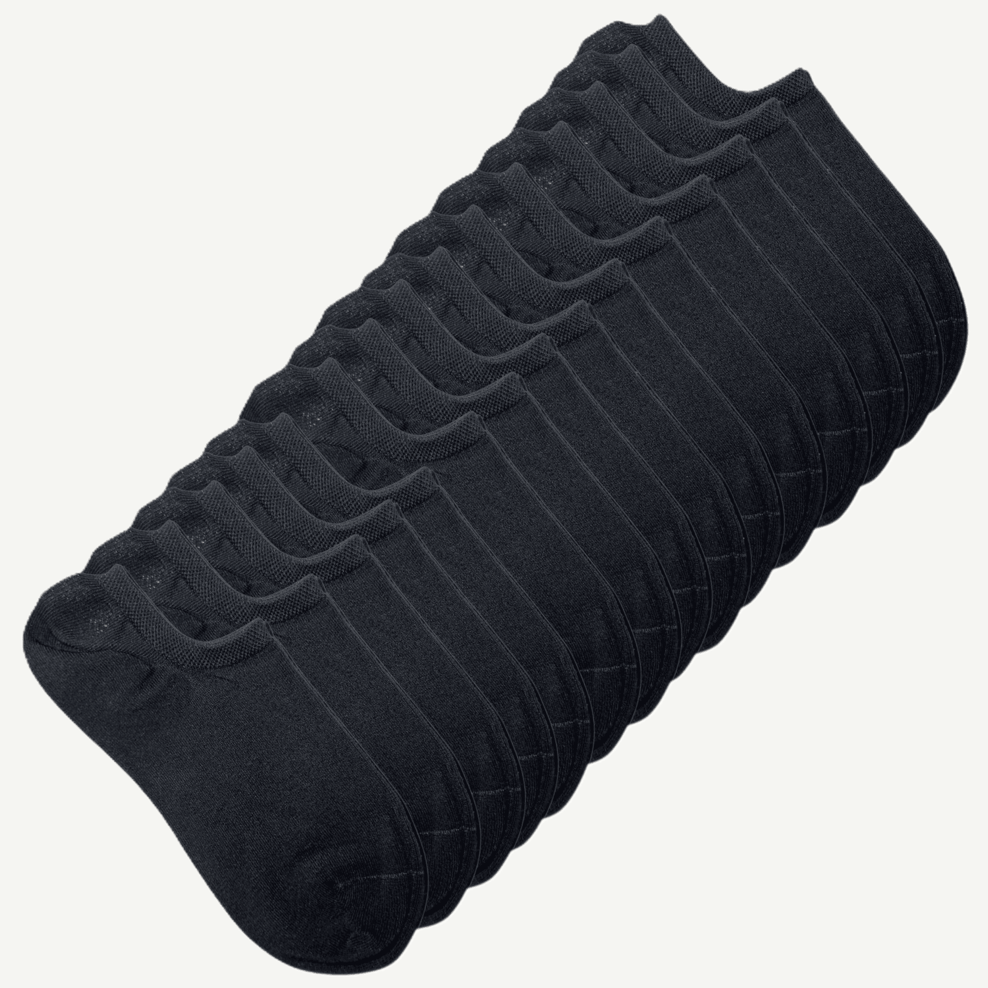 15pk svarte ankelsokker