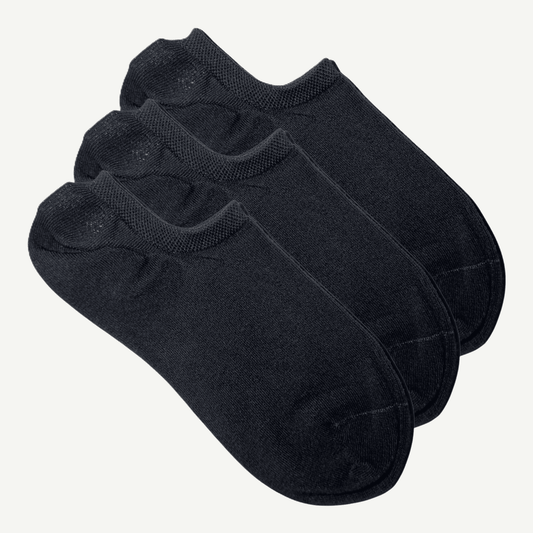 Svarte ankelsokker 3pk