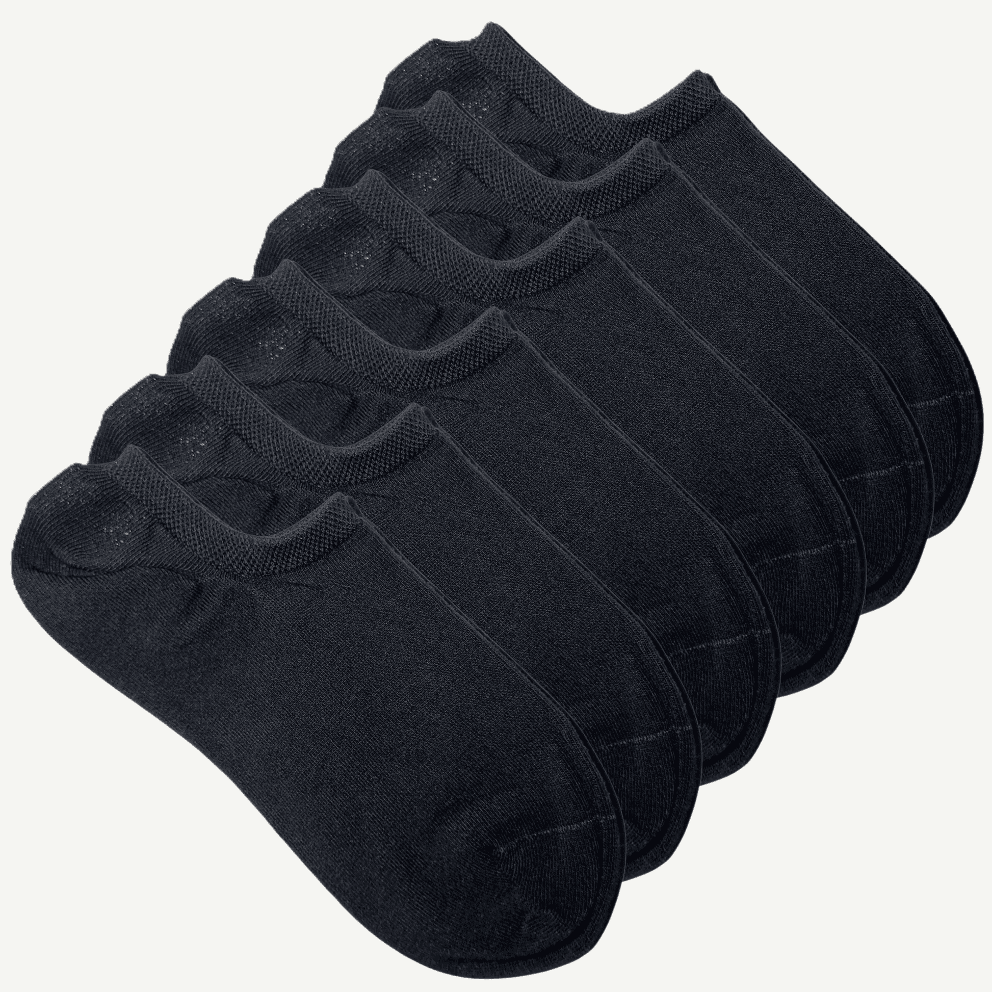 6pk svarte ankelsokker