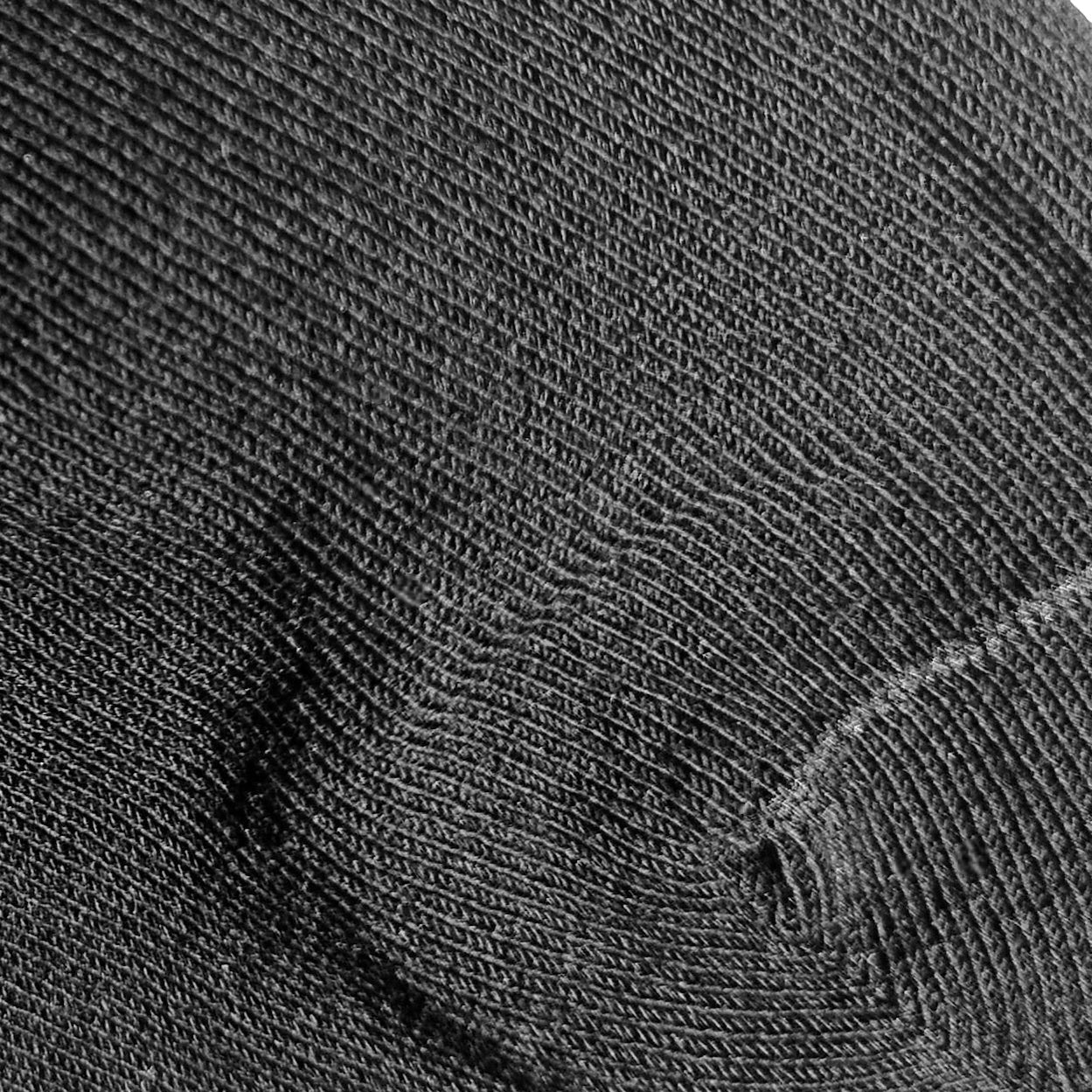 Svart ankelsokk flat søm