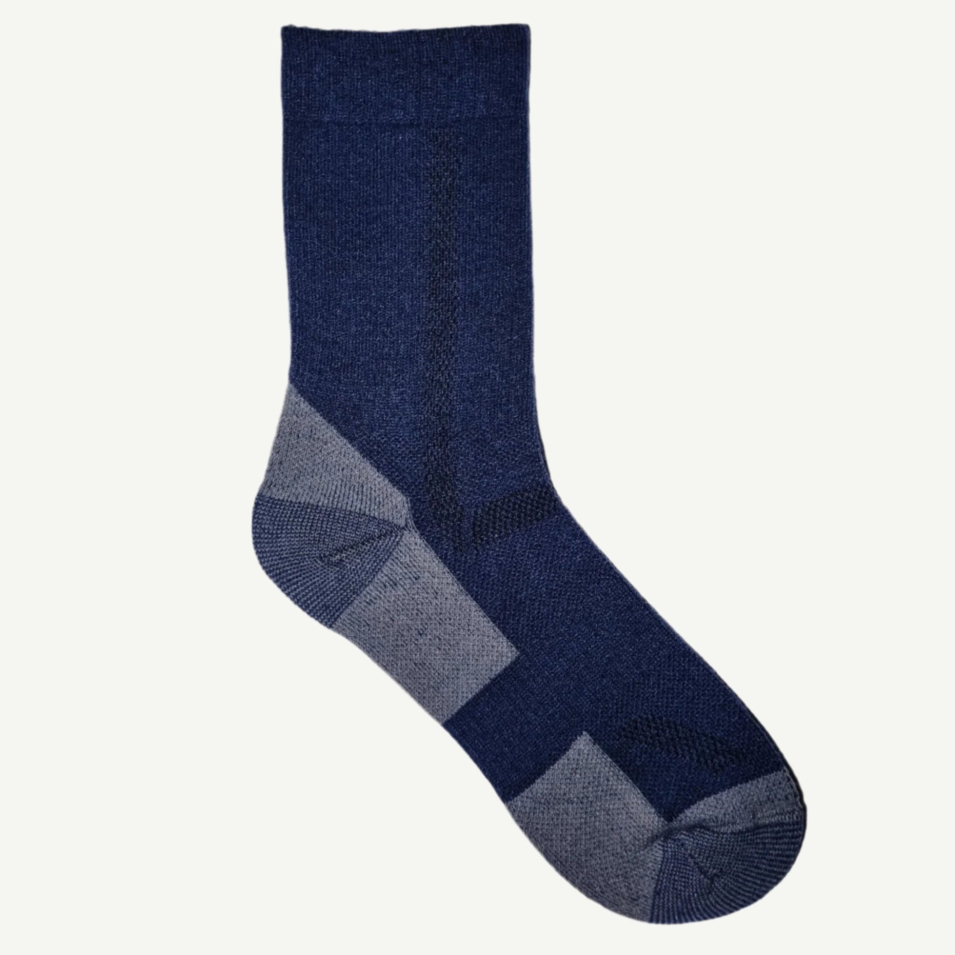 Blå merinoull sokker 1pk
