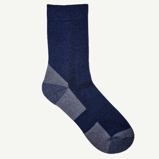 1pk med blå ullsokker i merino