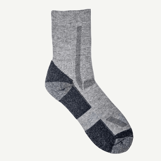 Grå ullsokker i merinoull 1pk