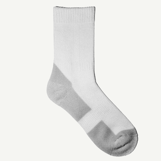 1pk med hvite merinoull ullsokker