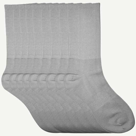 9 pk grå tennissokker