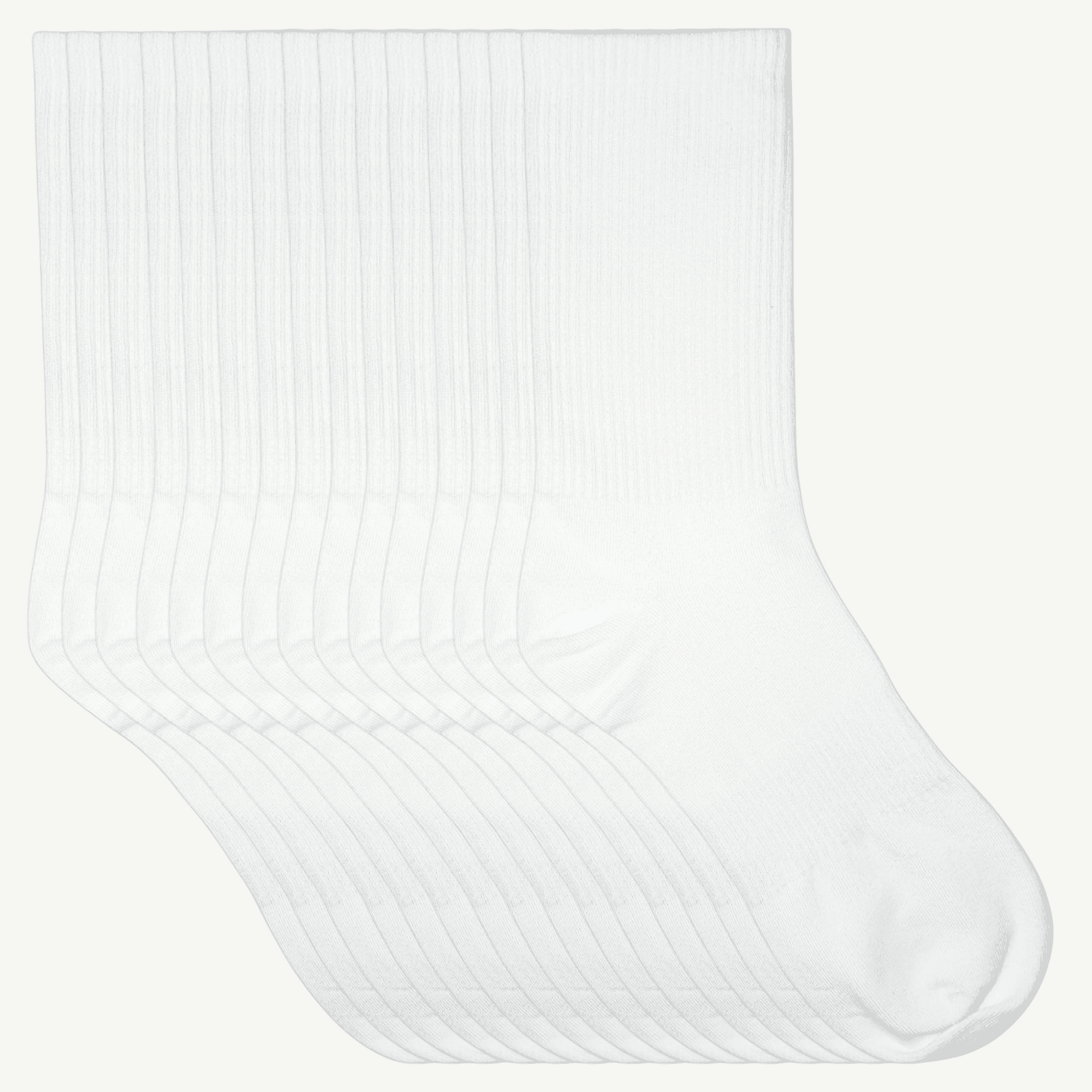 Hvite tennissokker 15pk