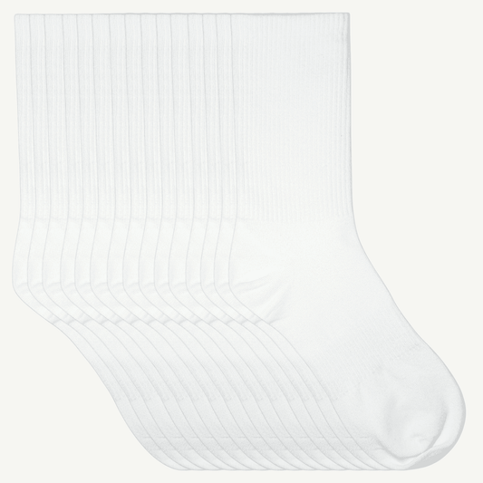 Hvite tennissokker 15pk