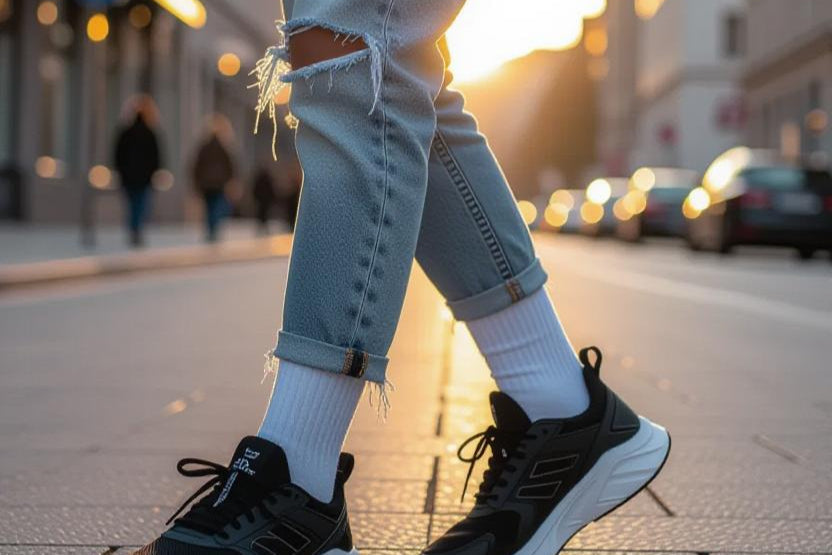 5 måter å bruke hvite sokker på