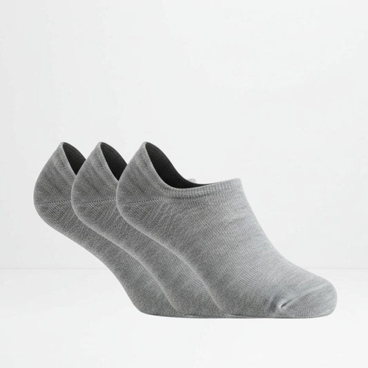 3pk ankelsokker grå