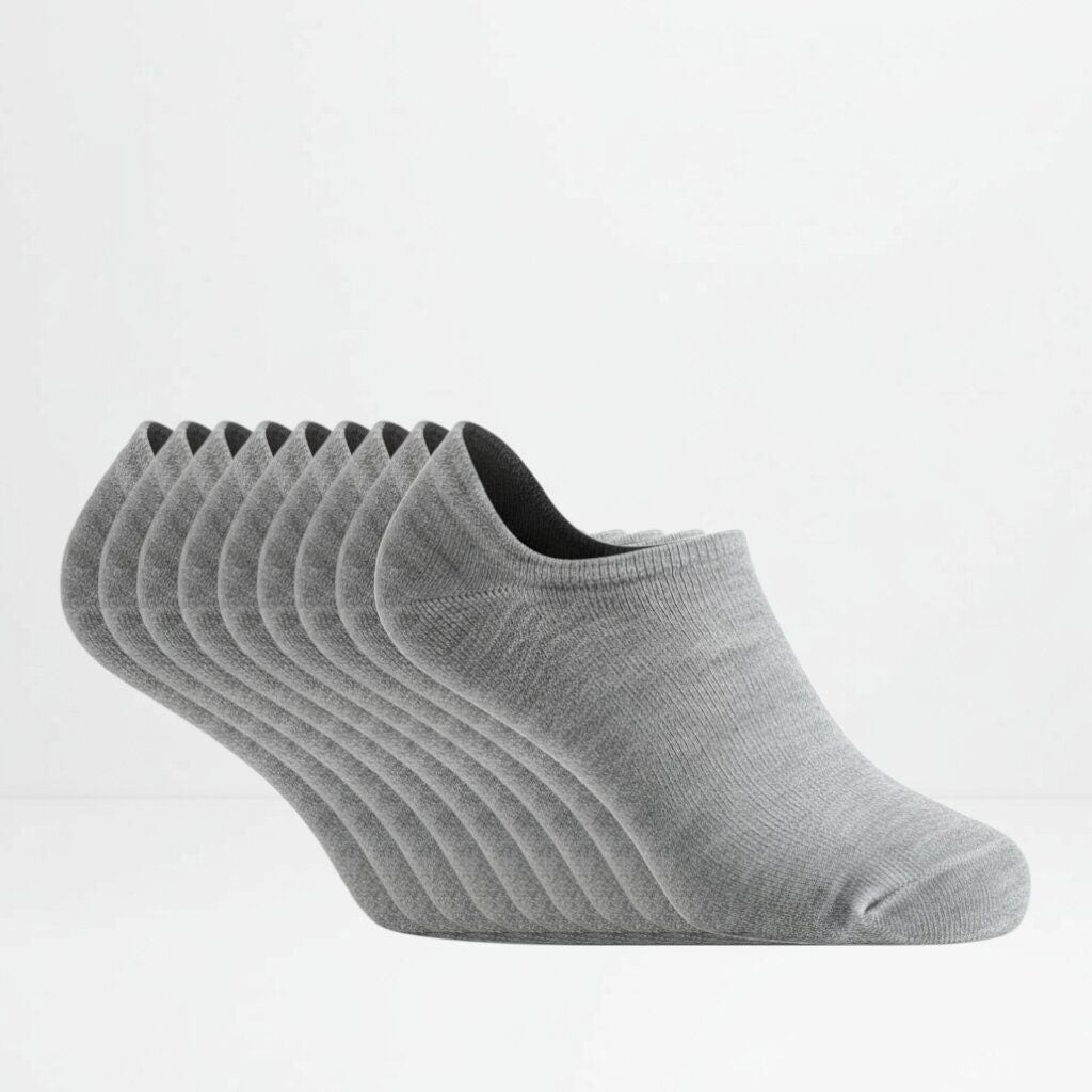 Grå ankelsokker 9 pakning