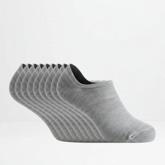 Grå ankelsokker 9 pakning