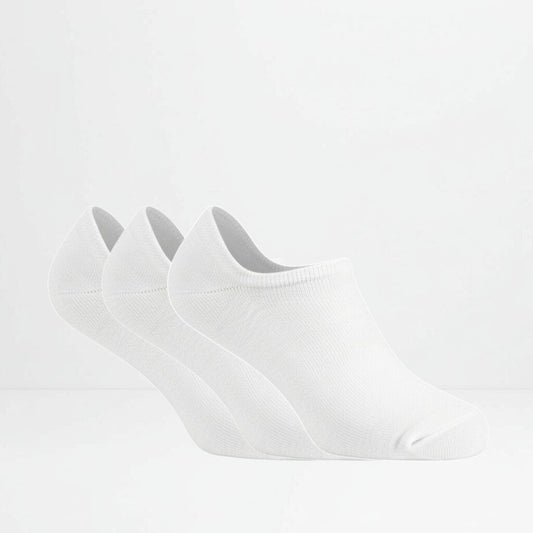 Hvit ankelsokker 3pk