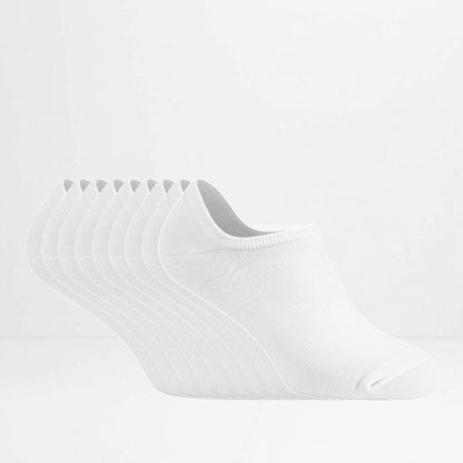 Hvite ankelsokker 9pk