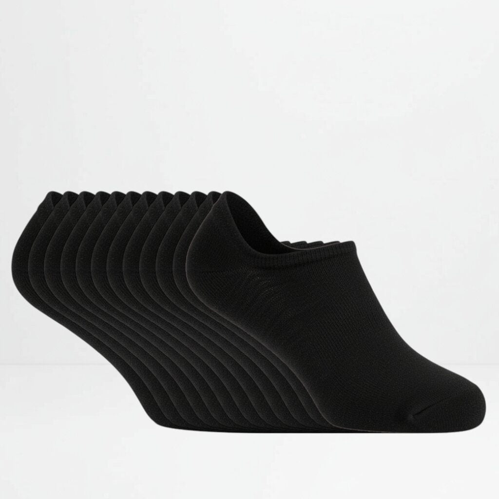 Svarte ankelsokker 12pk