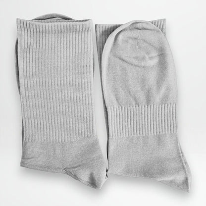 Brettede tennissokker grå