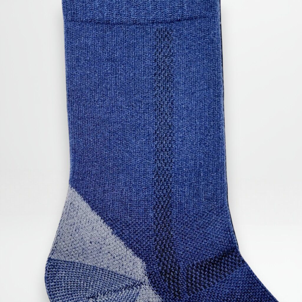 Pustesone blå ullsokk