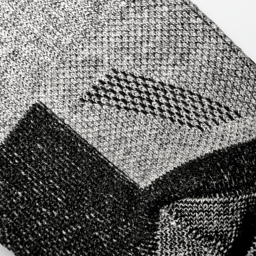 Luftesone grå ullsokker