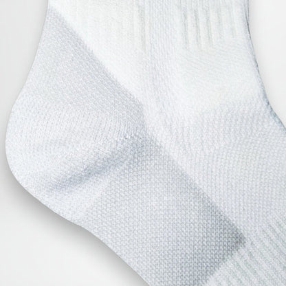 Forsterket hæl hvite sportssokker