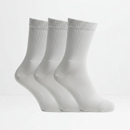 3pk grå tennissokker