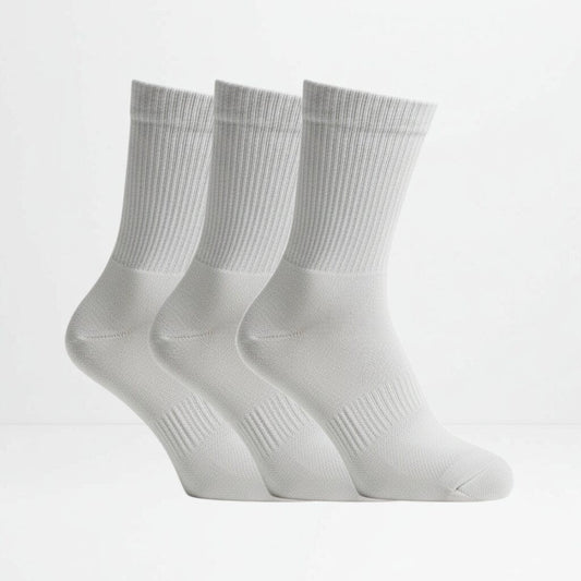 3pk grå tennissokker