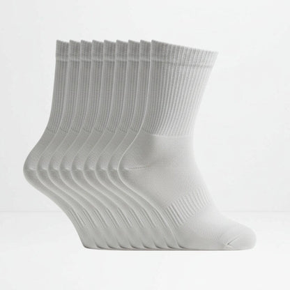 9 pakning grå sokker tennis