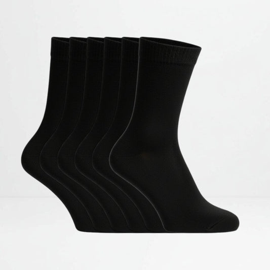Sokker i svart 6pk