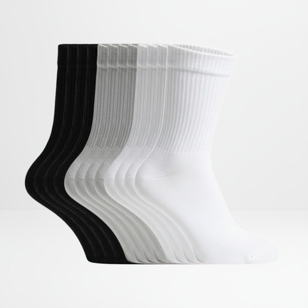 12pk tennissokker tre farger