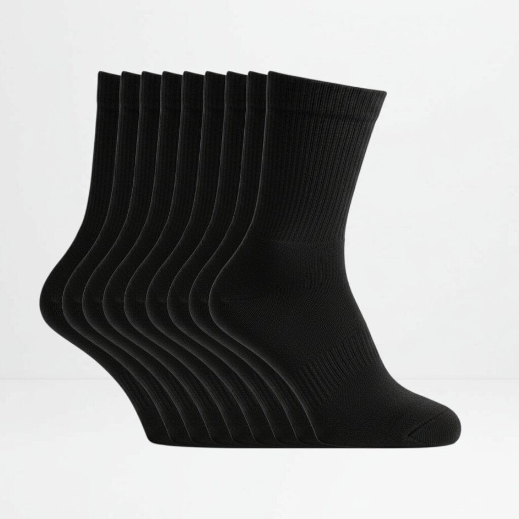 9pk svarte tennissokker