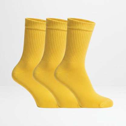 Gule tennissokker 3pk