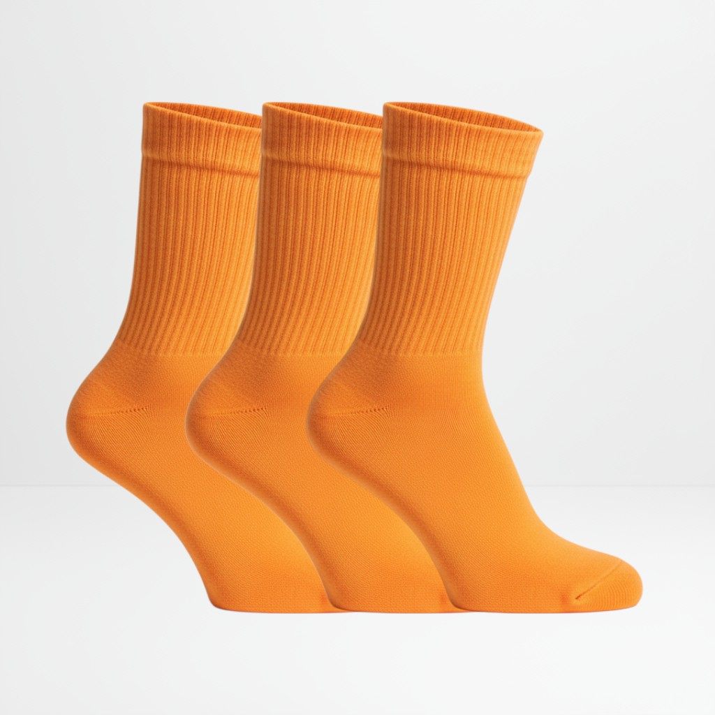Oransje tennissokker 3pk