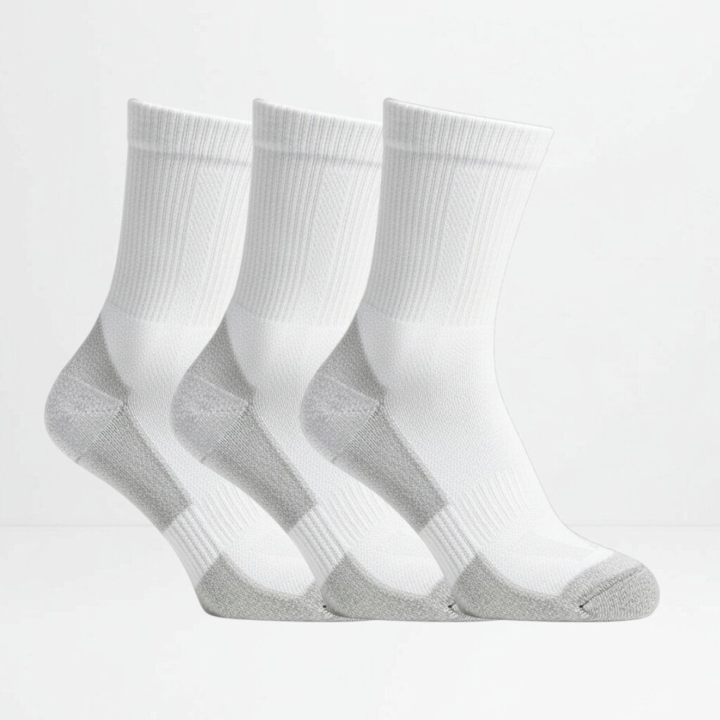 3pk hvite ullsokker i merinoull