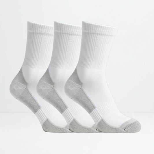 3pk hvite ullsokker i merinoull