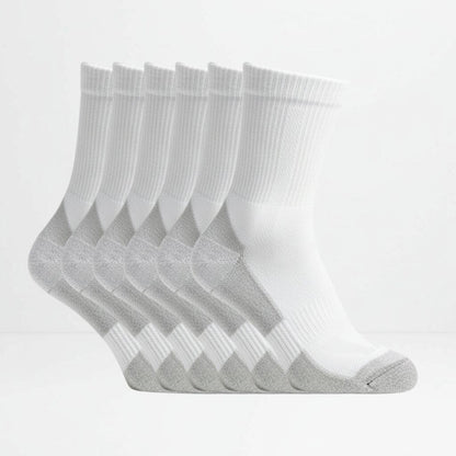 Hvite ullsokker 6pk merinoull