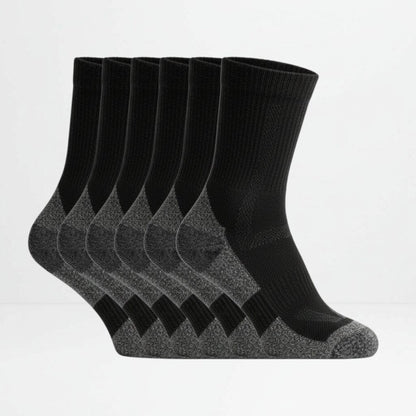 Svarte ullsokker 6pk