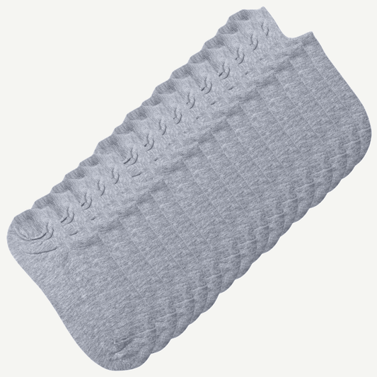 15pk grå ankelsokker