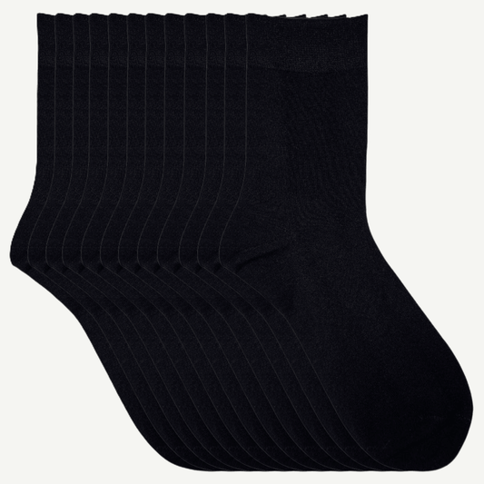 Svarte sokker 12 pakning