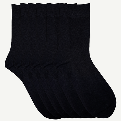 lange-sokker-svarte-6pk-sokker365